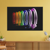 abstrakte multidimensionale Kunst Leinwanddruck (Insitu (Wohnzimmer))