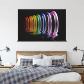 abstrakte multidimensionale Kunst Leinwanddruck (Insitu (Schlafzimmer))