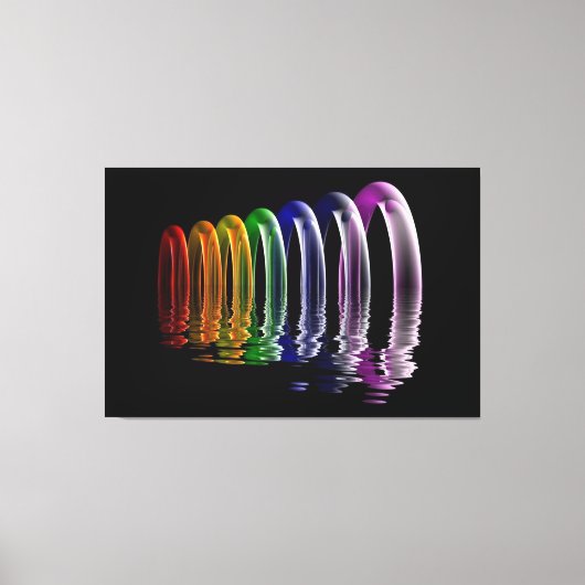 abstrakte multidimensionale Kunst Leinwanddruck (Vorderseite)