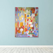 Abstrakte Multifarben-Canvas drucken Leinwanddruck (Insitu (Holzboden))