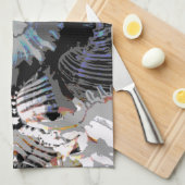 Abstrakte Muschel Geschirrtuch (Viertel Falte)