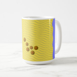 Abstrakte Muscheln an der Küste Kaffeetasse