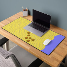 Abstrakte Muscheln an der Küste Schreibtischunterlage