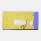 Abstrakte Muscheln an der Küste Schreibtischunterlage (Tastatur & Maus)