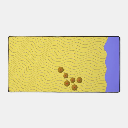 Abstrakte Muscheln an der Küste Schreibtischunterlage (Vorderseite)