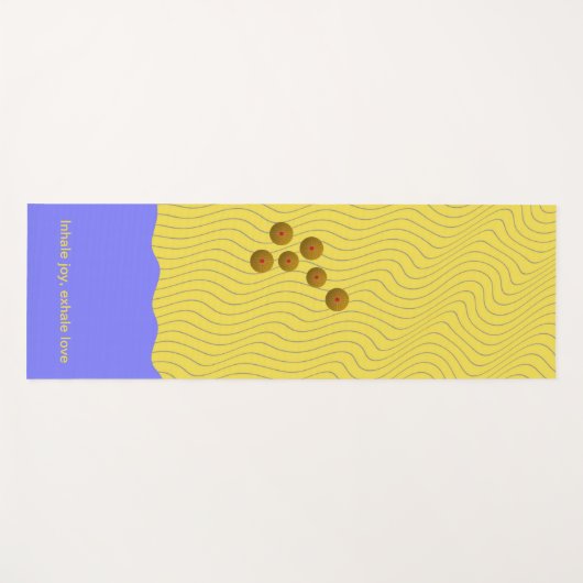 Abstrakte Muscheln an der Küste Yogamatte (Vorderseite (Horizontal))