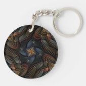 Abstrakte Muscheln Schlüsselanhänger (Rückseite)