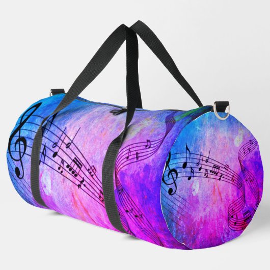 abstrakte Musik Duffle Bag (Linke Ecke)
