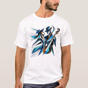 Abstrakte Musik Duo Art T-Shirt