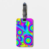 Abstrakte Musik Gepäckanhänger (Rückseite vertikal)