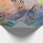 abstrakte Musik Geschenkpapier (Ecke)