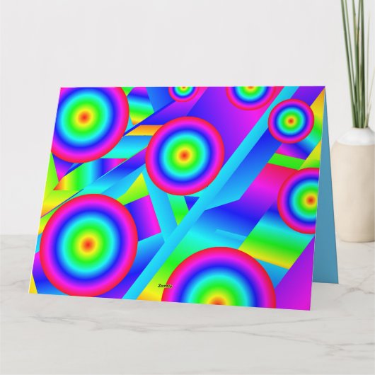 Abstrakte Musik Karte (Rückseite)