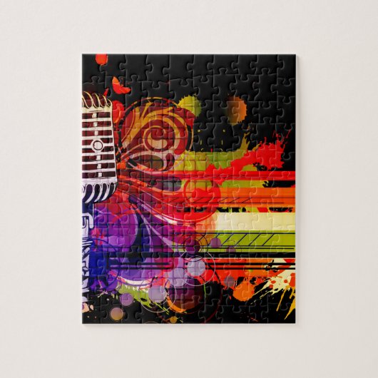 Abstrakte Musik Puzzle (Vertikal)