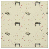 Abstrakte Musik-Vintages Stoff (Muster)