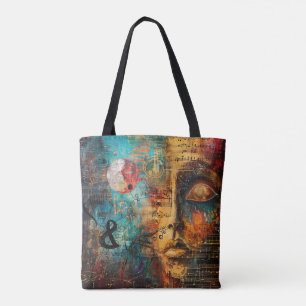 Abstrakte Musikanlage Digitale Kunst Tasche