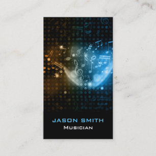Abstrakte Musikentwurfs-Geschäftskarte Visitenkarte