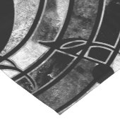 Abstrakte Musikkunst - Graustufen-Mischtexte Kurzer Tischläufer (Ecke)