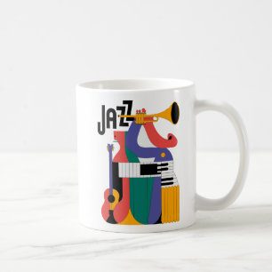 abstrakte Musikkunst Kaffeetasse