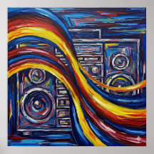 Abstrakte Musikmalerei