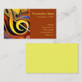 Abstrakte Musiknote Musiker Visitenkarte (Vorne/Hinten)