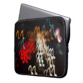 Abstrakte Musiknoten: Hintergrundbeleuchtung Laptopschutzhülle (Vorderseite Links)