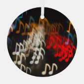 Abstrakte Musiknoten: Hintergrundbeleuchtung Ornament Aus Glas (Rückseite)