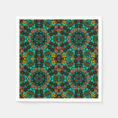 Abstrakte Mussaikkaleidoskopie, blühende Blume sch Serviette (Vorderseite)