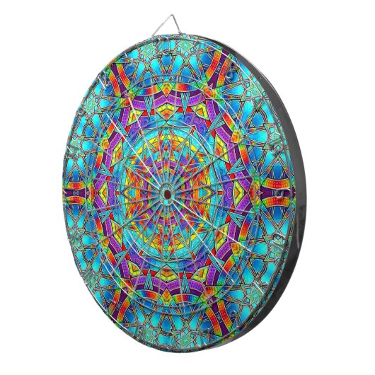 Abstrakte Muster 26 Dart Board Dartscheibe (Vorderseite rechts)