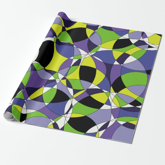 Abstrakte Muster abstrakt, kunstfarben, g Geschenkpapier (Ungerollt)