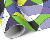 Abstrakte Muster abstrakt, kunstfarben, g Geschenkpapier (Rolleneckpunkt)