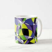 Abstrakte Muster abstrakt, kunstfarben, g Kaffeetasse (VorderseiteRechts)
