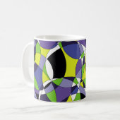 Abstrakte Muster abstrakt, kunstfarben, g Kaffeetasse (Vorderseite Links)