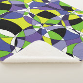 Abstrakte Muster abstrakt, kunstfarben, g Sherpadecke (3/4)