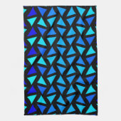 Abstrakte Muster-Blues Geschirrtuch (Vertikal)