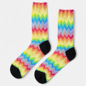 Abstrakte Muster fröhliche Farben Socken (Linkes Detail)