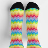 Abstrakte Muster fröhliche Farben Socken (Oben)