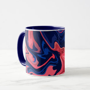 Abstrakte Muster in fett gefärbten Farben Tasse