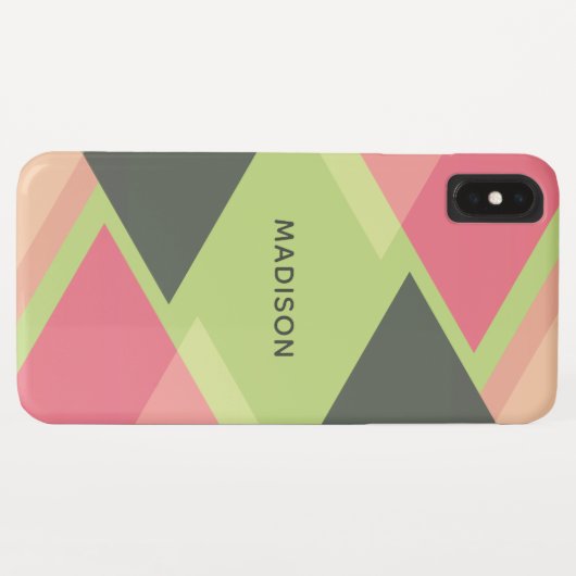 Abstrakte Muster individuelle Name Telefongehäuse Case-Mate iPhone Hülle (Rückseite (Horizontal))