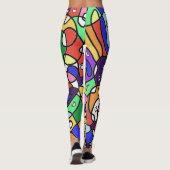 Abstrakte Muster Leggings (Rückseite)