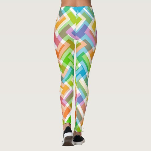 Abstrakte Muster-Leggings Leggings (Rückseite)