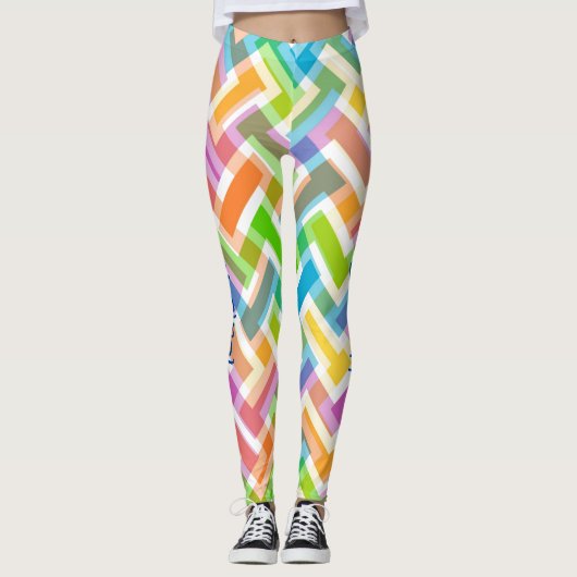 Abstrakte Muster-Leggings Leggings (Vorderseite)