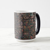 Abstrakte Muster Silhouette - Künstlerisch 15 oz Verwandlungstasse (VorderseiteRechts)