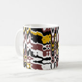 Abstrakte Muster-Tasse Kaffeetasse (Vorderseite Links)