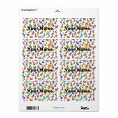 Abstrakte Muster-Tilgung von Tieren + Text (Vorne)