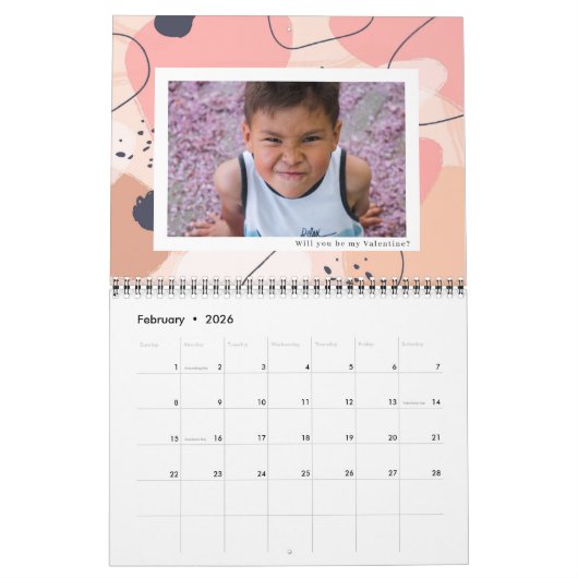 Abstrakte Muster und Symbole | FOTO PERSONALISIERT Kalender (Feb 2026)