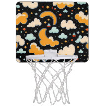 Abstrakte Muster Wolke Natur Mini Basketball Hoop