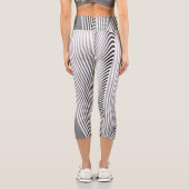 Abstrakte Mustererstellung 3 Capri Leggings (Rückseite)