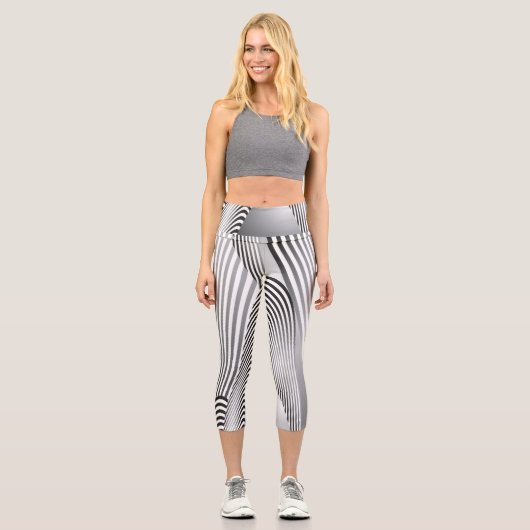 Abstrakte Mustererstellung 3 Capri Leggings (Vorderseite)