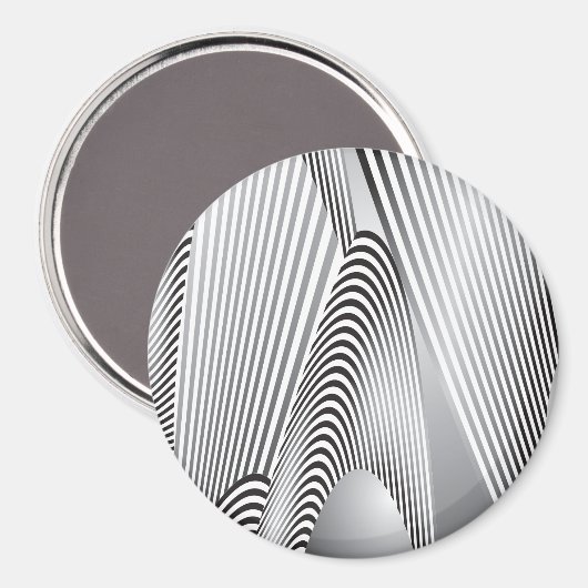 Abstrakte Mustererstellung 3 Magnet (Vorderseite/Rückseite)