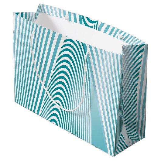 Abstrakte Mustererstellung 4 Große Geschenktüte (Rückseite Schrägansicht)
